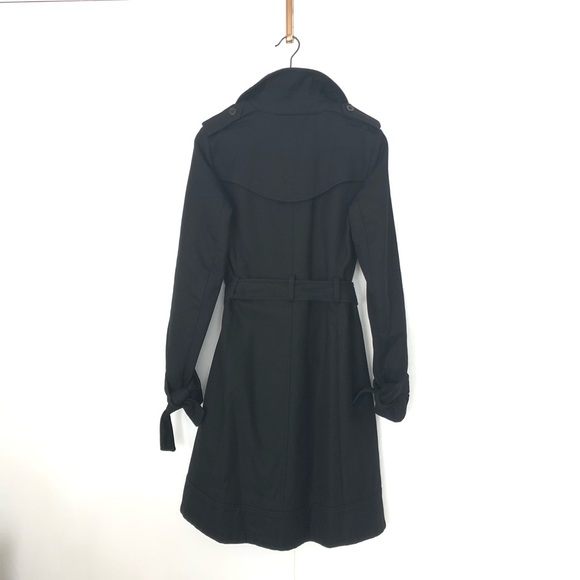 French connection double breasted trench coat black lined forever style US XS-S - Picture 10 of 10